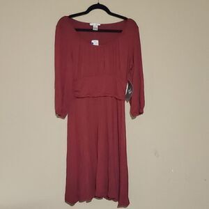 WDNY Scoop Neck Pullover Dress - Size Large